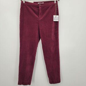 NWT Lily Ryan The Britney High Rise Tapered Trouser Stretch Velveteen